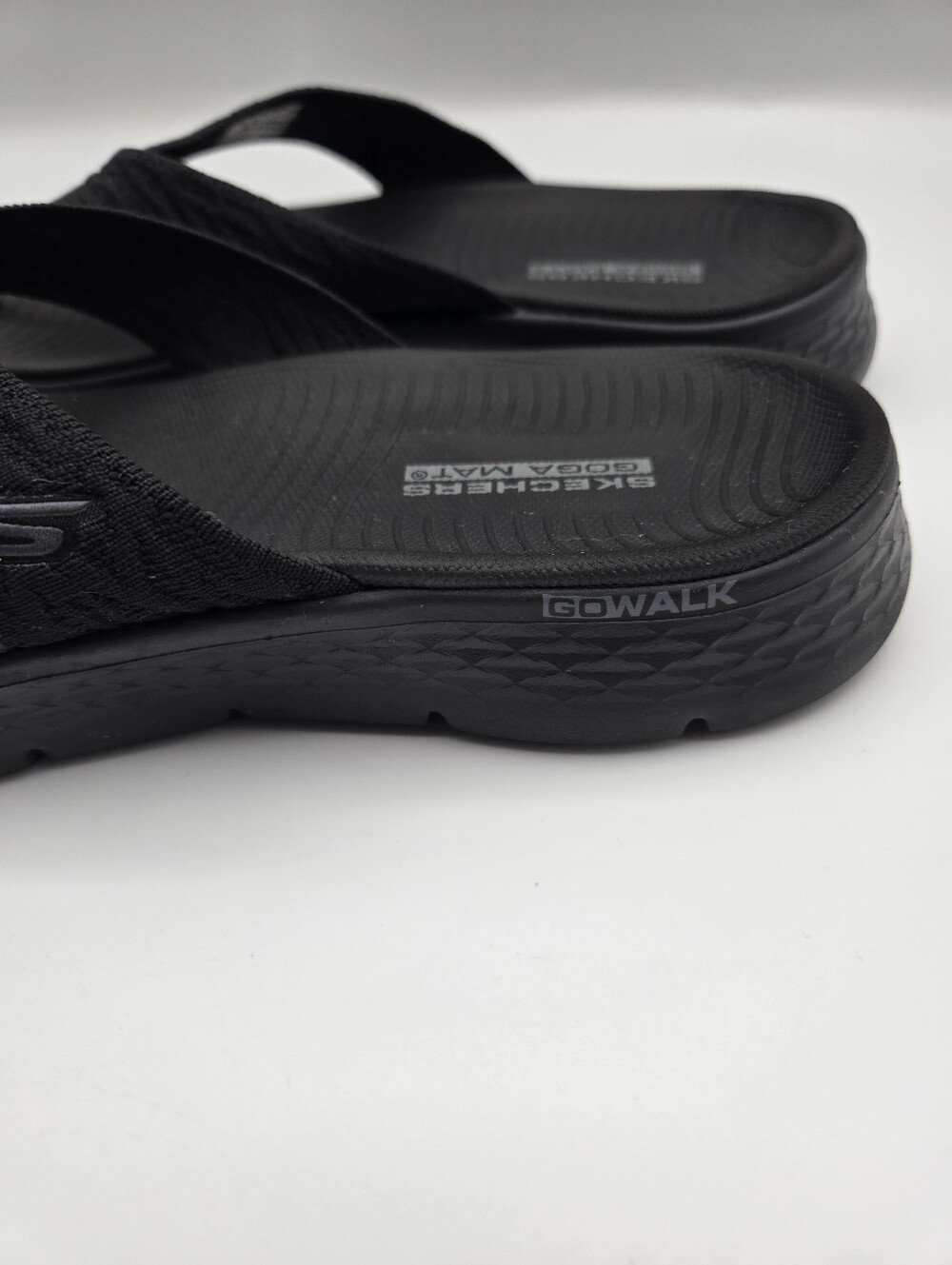 Skechers Go Walk Flex Sandal Splendor Black Comfort Flip Flops Womens Size 10 - Picture 3 of 13